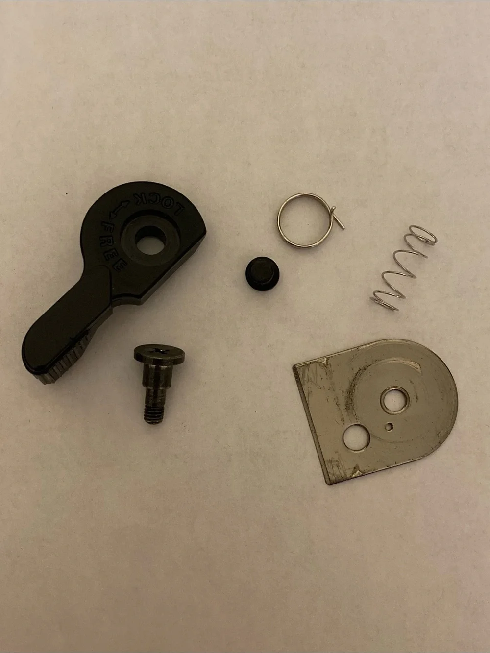 Sony VCT 870RM Tripod Quick Release Plate Black Lock Assembly Screw Springs Part
